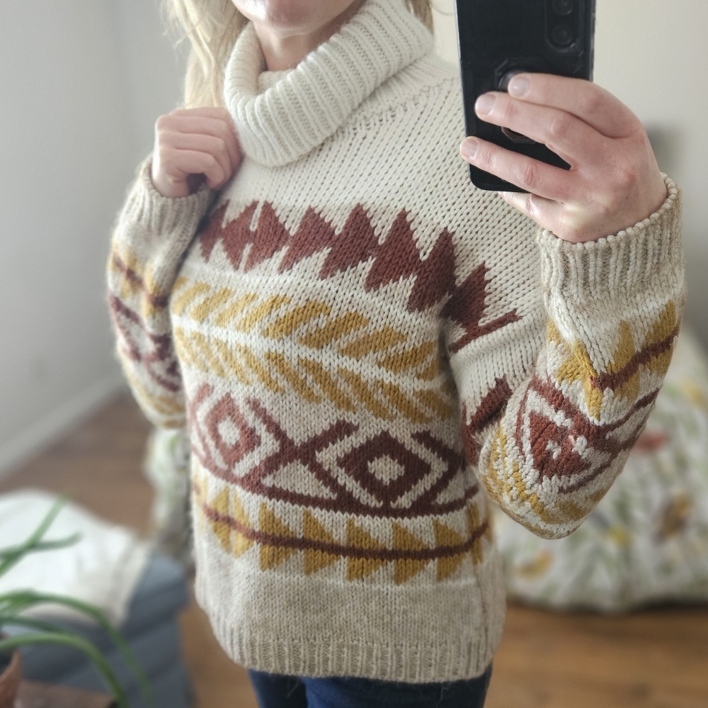 Anthropologie Wool Sweater, Size Large